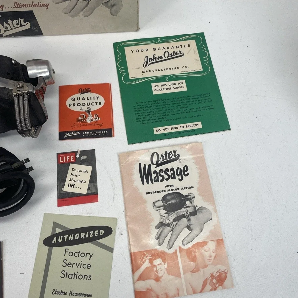 Vintage Oster Stimulax Stim-U-Lax Model M-4 Handheld Massager Working